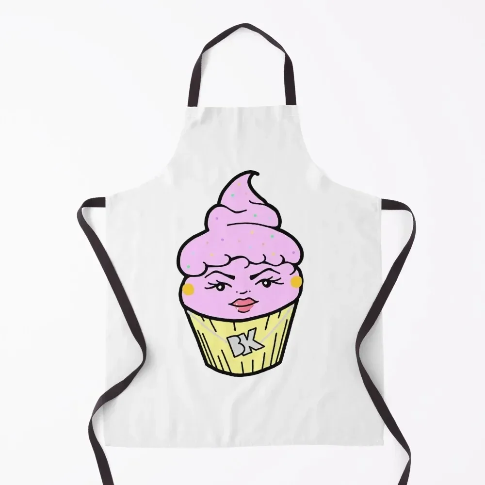 BK Baking Baddie Cupcake Apron Waterproof Kitchen For Women For Nail Stylist kitchen clothes for men Apron