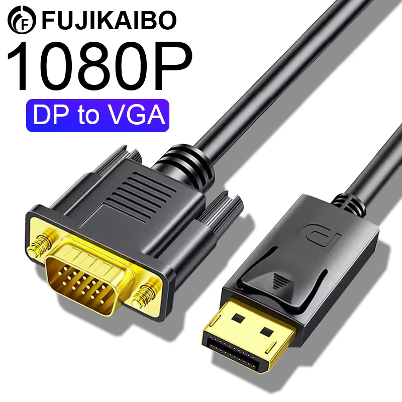 Dp do Vga Displayport konwerter kabel 1080p wysokiej jakości Adapter do Tv Laptop Projecto Displayport do kabel HD Vga