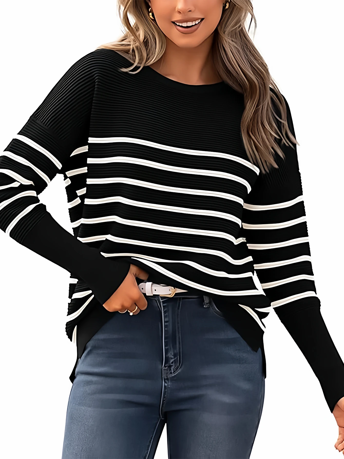 نمط تخفيف الأعمال سترة طويلة الأكمام جولة الرقبة المجهزة تصميم الأكمام أنبوب مستقيم لا يتطلب الديكور