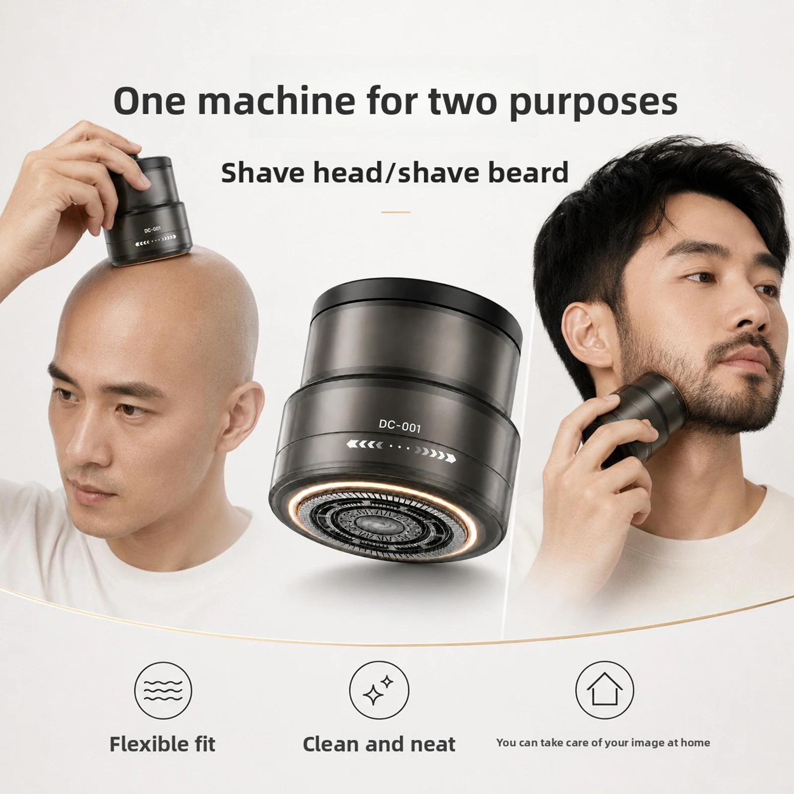 Men Head Shaver Electric Hair Cutting Machine Bald Shaving And Beard Trimmer Hair Clipper 2 In 1 Hair Beard Hair Styling Design