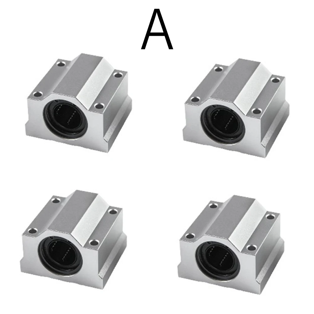 Aluminum Linear Motion Slide Bushings Set of 4 for 3D Printing Reliable Construction with Low Friction Features