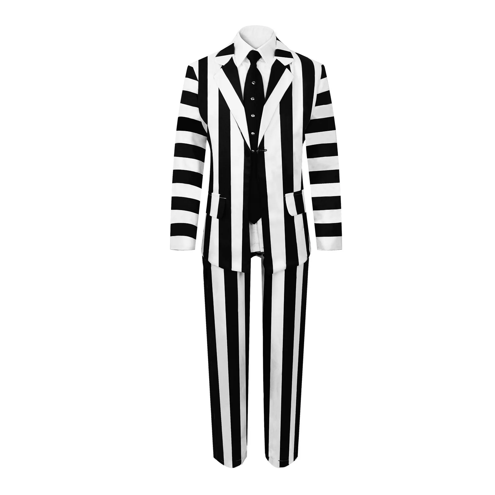 Beetle Juice, il grande mago del costume cosplay dell\'inframondo, costume cosplay di Beetle Juice Costume da spettacolo di Halloween