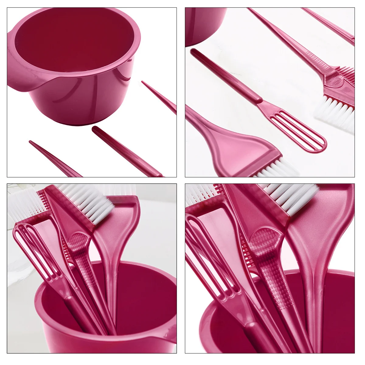 1 مجموعة صبغة شعر مجموعة طويلة قصيرة مجعد مستقيم تلوين الشعر كريم خلاط النمام شعيرات متينة أداة خلط تينت السلطانية #2