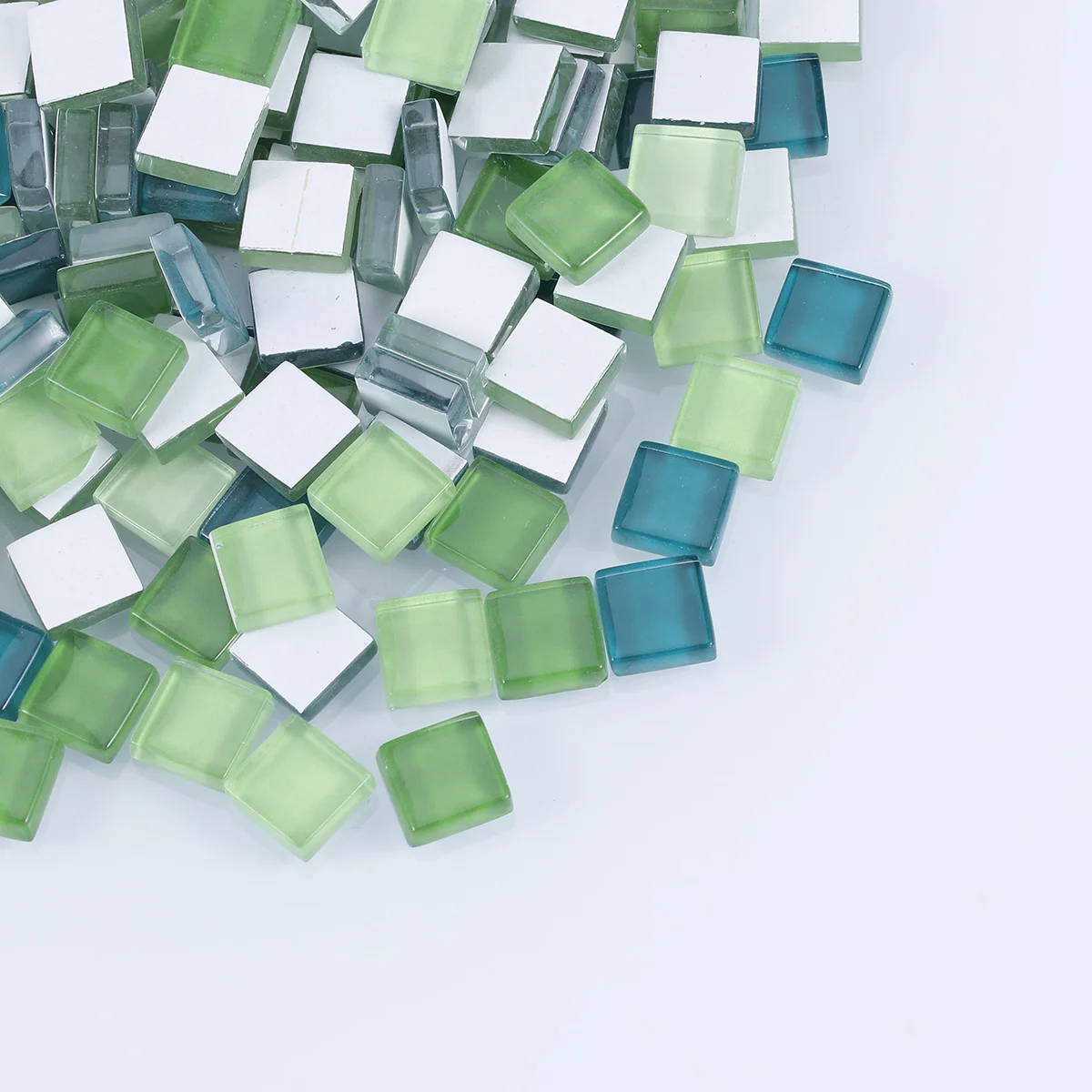 300 قطعة مواد ديكور فسيفساء ملونة كريستال زجاج بلاط الحائط قشر عصا مقاوم للماء مقاومة للحرارة لغرفة المعيشة المطبخ