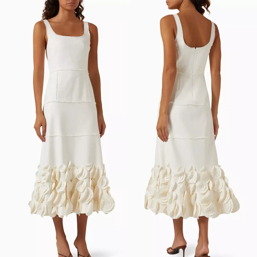 

Customized Sexy Elegant Dress in Cotton A-Line Evening Dresses Occasion Formal Exquisite High Quality Prom Party Gowns for Women