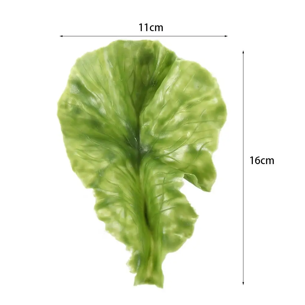 1 szt. Zielona realistyczna symulacja realistyczna sztuczna sałata liście sałata ozdoby model warzywny zabawka dla dzieci