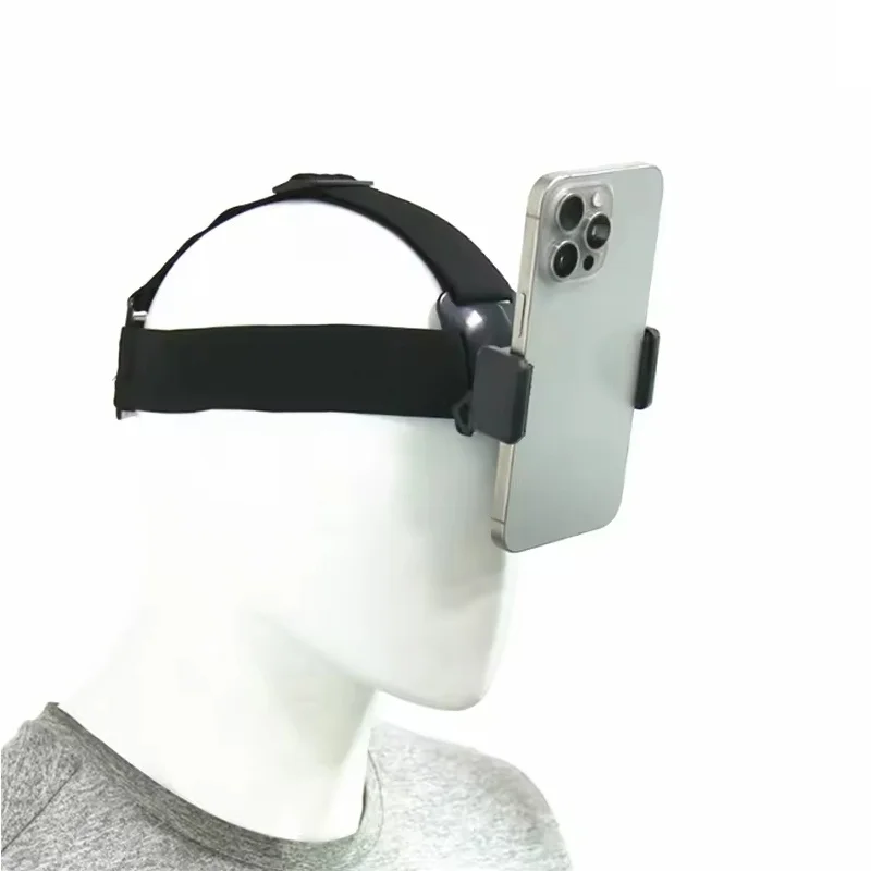 Mobile Phone Headband Strap Holder Kit For iPhone Smartphone For GoPro For Insta360 For AKASO With Phone Clip For Vlog Shooting