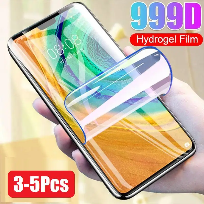 

3-5Pcs Hydrogel Film For Huawei P30 P60 Pro 50 20 40 30 P50 P40 Lite Screen Protector Nova 7 8 9 10 Honor Magic 5 6