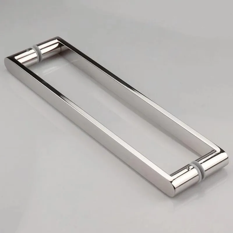 Thickened 304 stainless steel glass door handle push handle bathroom door handle door handle square tube handle(R-84613)