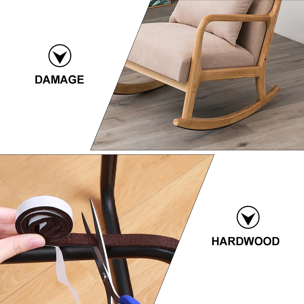 Chair Legs Protector Bow Pad Office Rocking Recliner Rug Tape Feet Eva Felt Stool Cover
