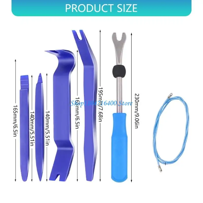 y1gd 6 peças ferramenta remoção do painel da porta do veículo adequada para a maioria modelos carros para arranhões, e