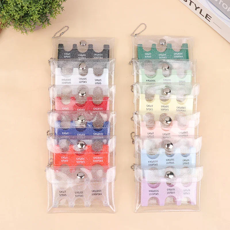 Coin Dispenser Keychain Transparent Coin Collection Purse Wallet Portable Japan Coin Holder Coin Changer Holder Coin Organizer