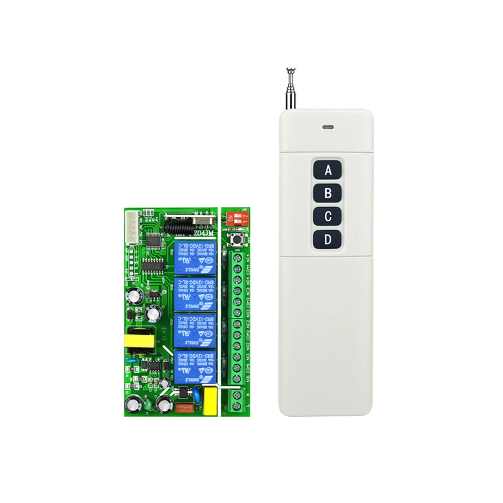 315MHz 433MHz Inching Self Locking Interlock Controller High Sensitivity Elevator Crane Concrete Machine Industrial Remote Contr