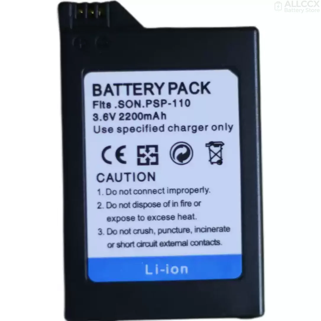 ALLCCX 3.6V/3.7V 2200mAh Battery PSP-110 for Sony PSP-1000 PSP-1000G1 PSP-1000G1W PSP-1000K 1000KCW PSP-1001 PSP-1004 PSP-1006