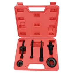 6Pcs Power Steering Pump Pulley Kit Puller Remover Installation Tool Set for GM Ford C2 C111 Car Repair Tool