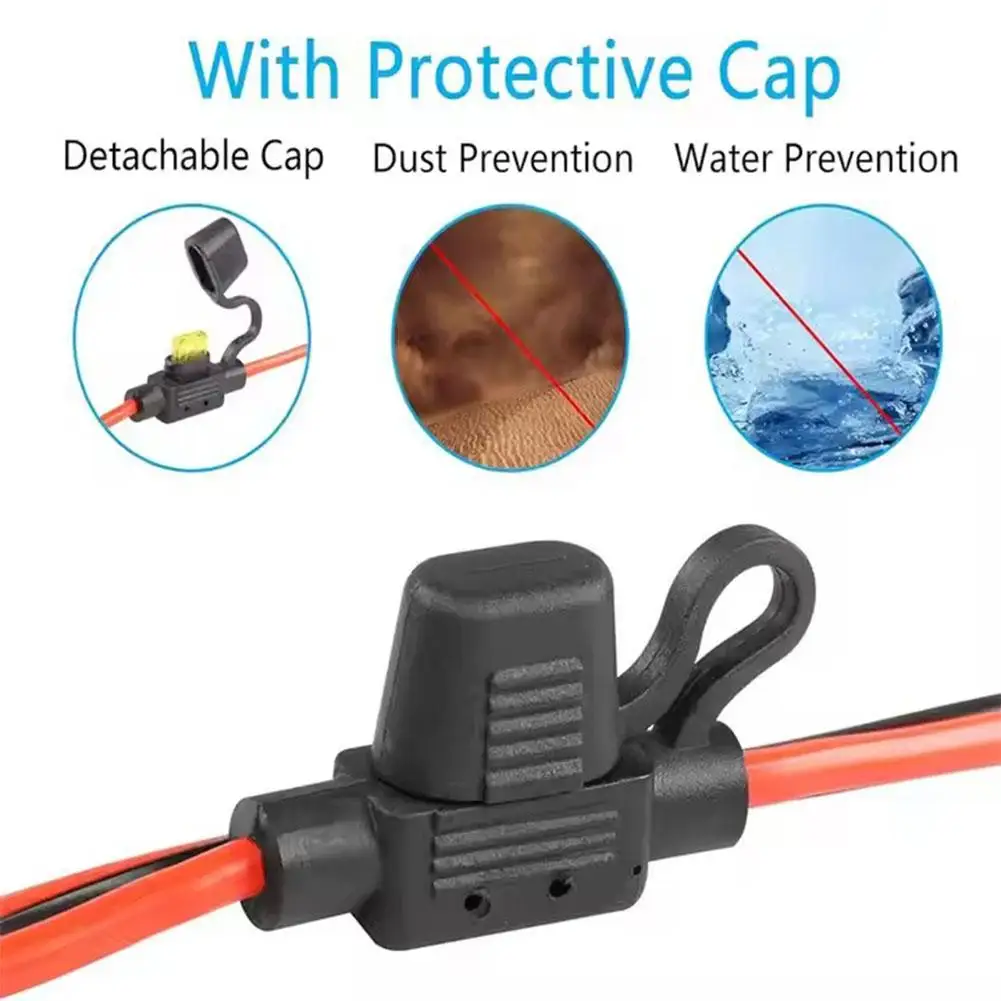 DC12V 24V Cigarette Lighter Socket Plug Car Motorcycle Truck Bus Cigarette Lighter Socket Charger Cable Connector Adapter