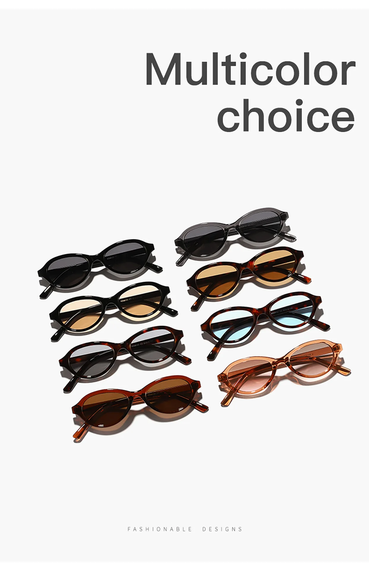 JNPCXI Neue Retro Ovale Sonnenbrille Damen Mode-Sonnenbrillen UV400 Herren Trendige Leopardenmuster Schwarze Verlaufsgläser – Detail 2