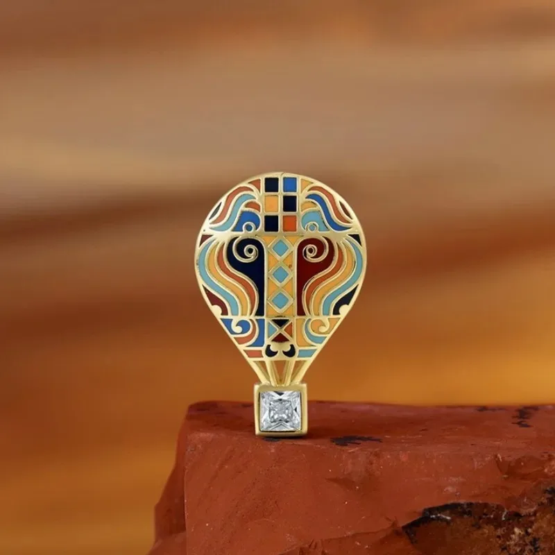 National Museum Qingyun De Road series jewelry, gender-neutral boys and girls universal brooch jewelry, Guochao retro merchandis