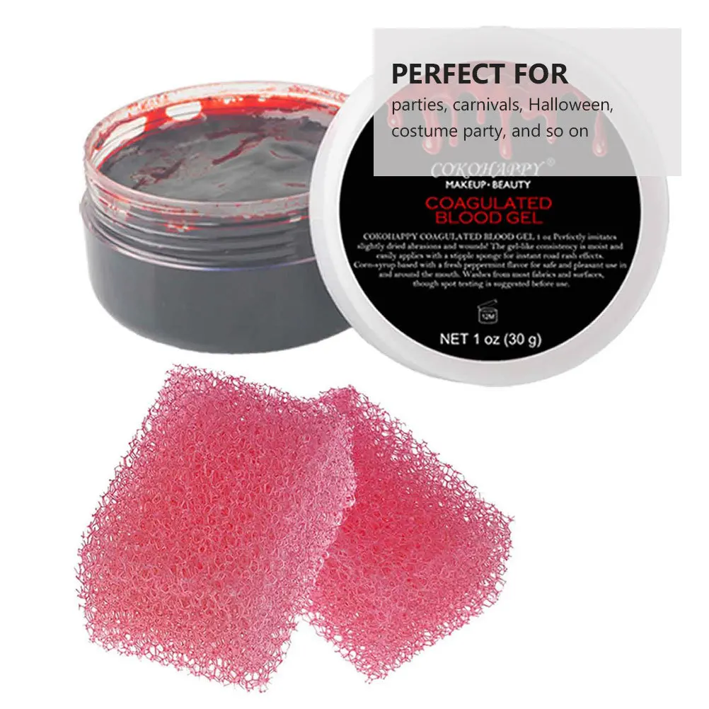 Ensemble d'éponges de maquillage pour Halloween, 3 pièces, effets de meurtre réalistes, Texture grossière pour fausses plaies, brûlures, coupes, piqûres, Cosplay