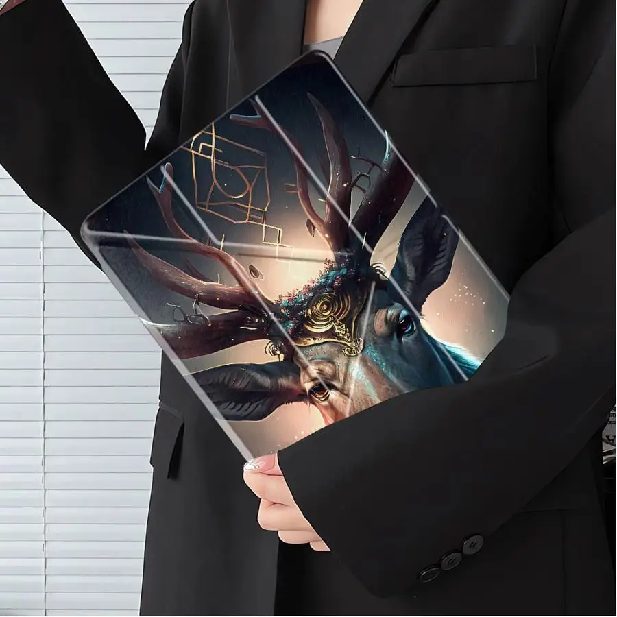 Holder Cover Tablet Case For iPad Air 4 5 M3 M2 M4 11inch Pro 2025 Mini 6 7 Pro 11th 10th 9th 8th 7th 12.9inch Creative Deer