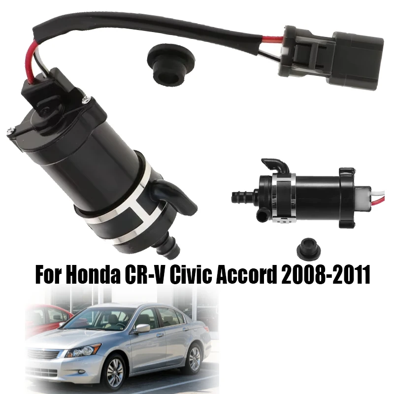 Car Headlamp Washer Pump Motor Set 76806-SNB-S01 Replacement for Auto Parts for Honda CR-V Civic Accord 2008-2011