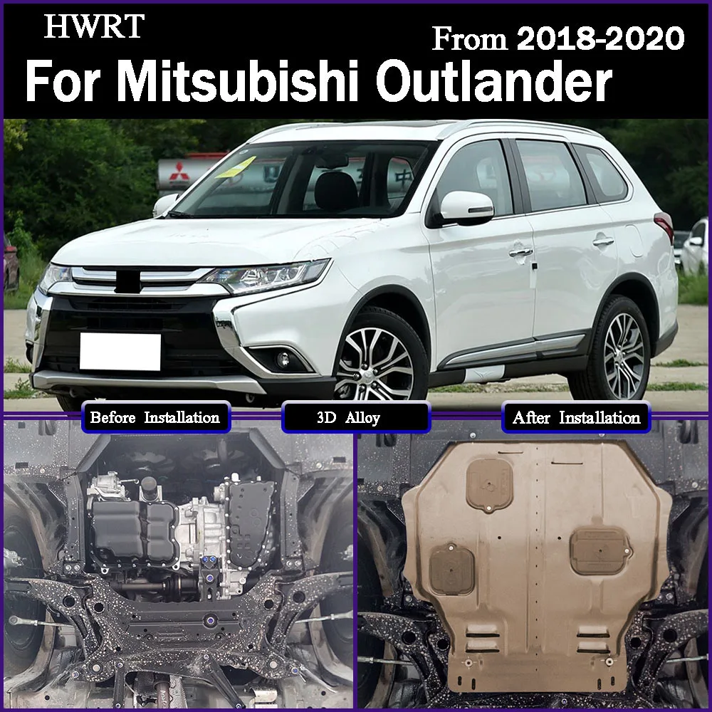

Under Engine Guard Splash Shield Mud Fender Cover Plate Fender Mudguard Protector For Mitsubish Outlander‌ 2018-2020 1.6L
