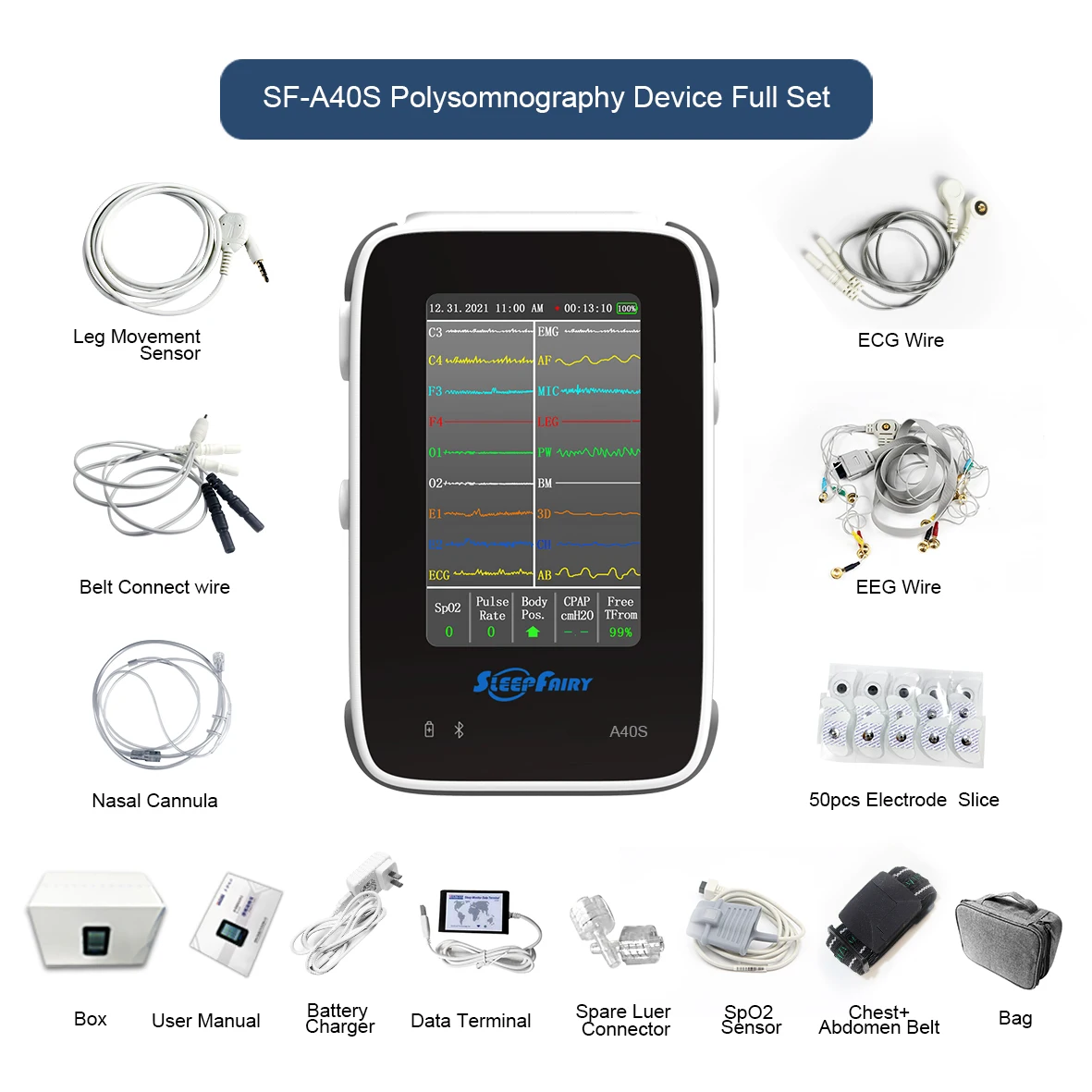 Portable PSG Devices Sleep Apnea Testing Devices Home Sleep Study Devices