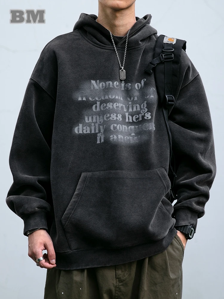 

High Quality Streetwear Hoodie Men Korean Fashion Couple Sweatshirts Mens Clothes Hip Hop Print Pullover Harajuku Casual Tops