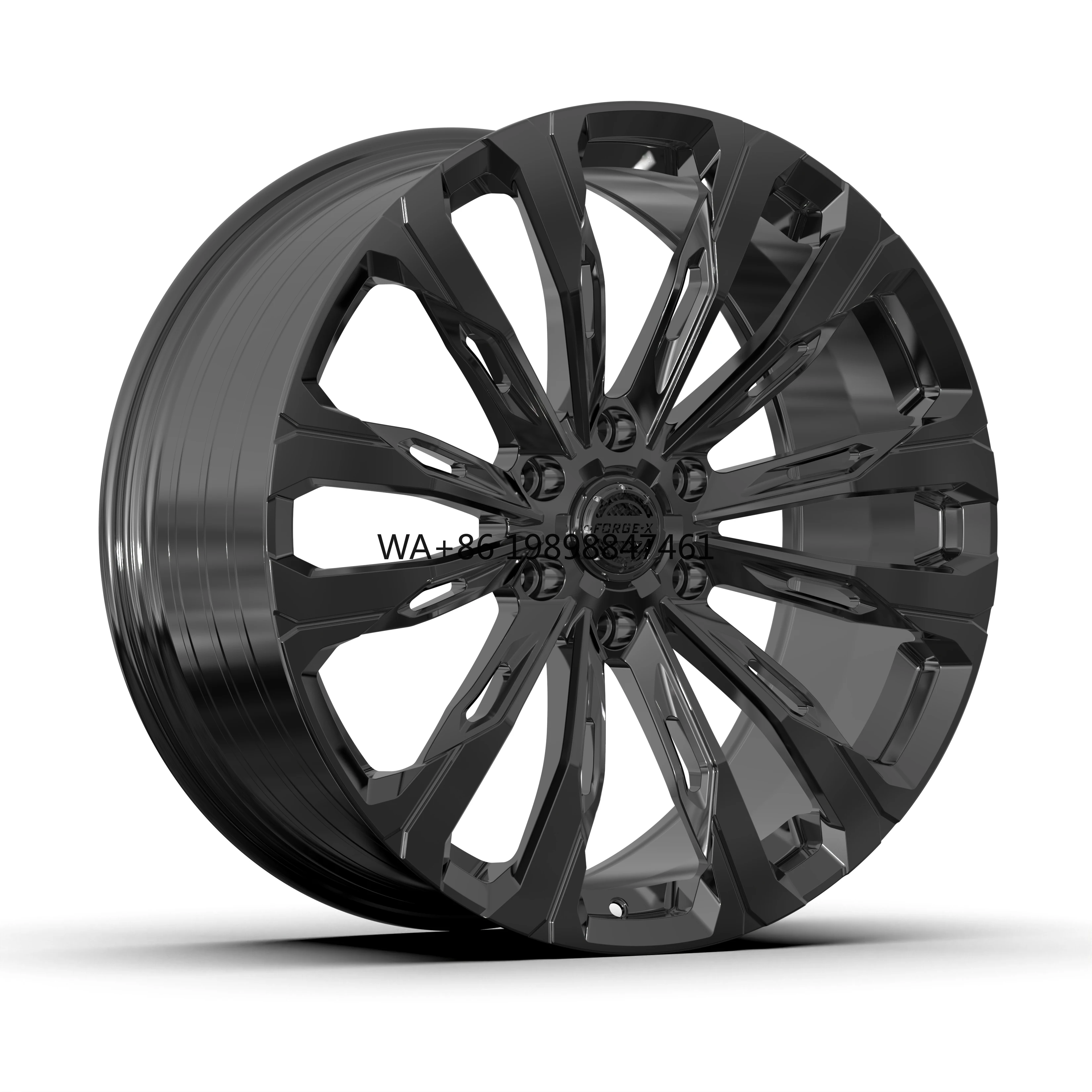 

Tailored Monoblock Forged Alloy Wheel Rims 5 Holes Multi-Spoke in R19 R20 R21 R22 R23 Dubai Popular Finishing Polish 5x120 PCD