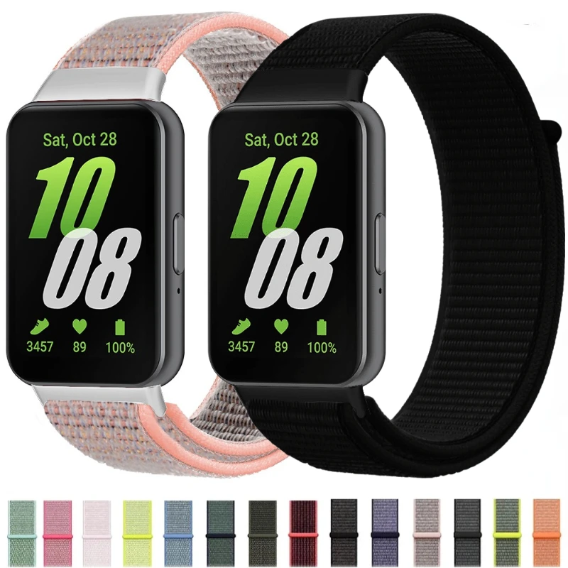 Nylon Loop Strap For Samsung Galaxy Fit 3 Band Breathable Official Bracelet Wristband For Samsung Galaxy Fit 3 Belt Accessories