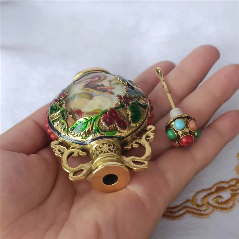 Retro crafts, double-sided cloisonn é snuff bottles, mini accessories, home and office decorations, auspicious accessories