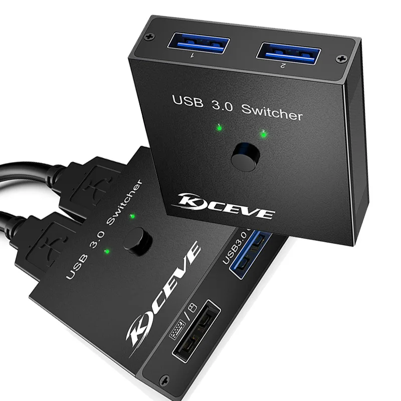 

USB Splitter Switch Adapter USB3.0/2.0 SWITCHER Splitter Extender Game live screen splitter share USB keyboard mouse 2 In 1 Out