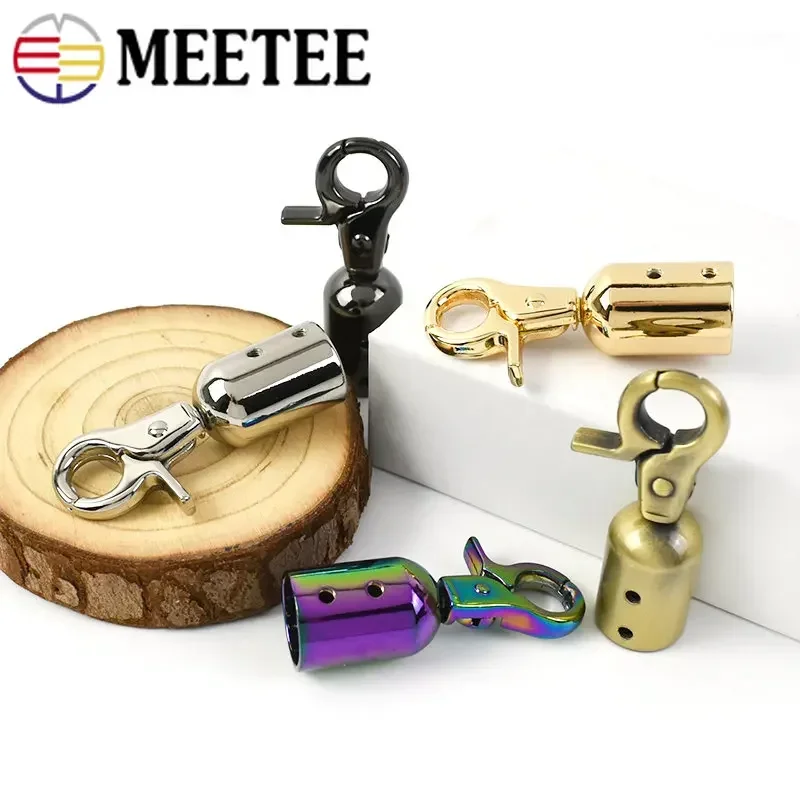 2/4/10Pcs Meetee Metal Buckles Bag Handle Strap Belt Cap Hook Lobster Snap Clip Clasp Buckle Handbag Hanger Hardware Accessories