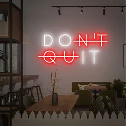 Don't Quit Neon Sign Gym Neon Sign Gym Decor Custom Gym Led Light Neon Sign Bedroom Decor Birthday Gift For Her Or Him Signs