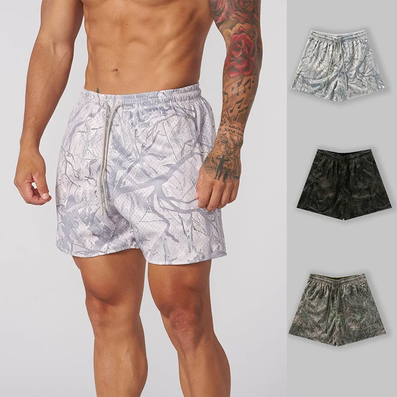 2026 New American Style Men Shorts, Quick Dry Breathable Loose Sports Shorts, Jogging Fitness Basketball Training Summer Pants