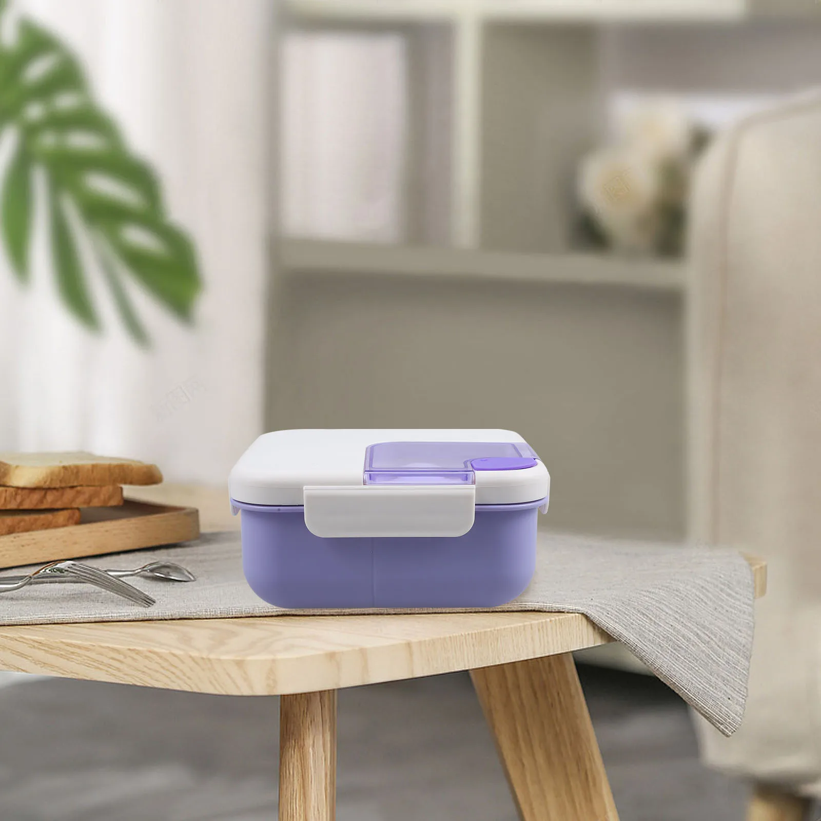 

Portable Bento Square Compartment Lunch Boxes Adult PP Adult Lunch Box Large Material Microwave Safe Reusable Food