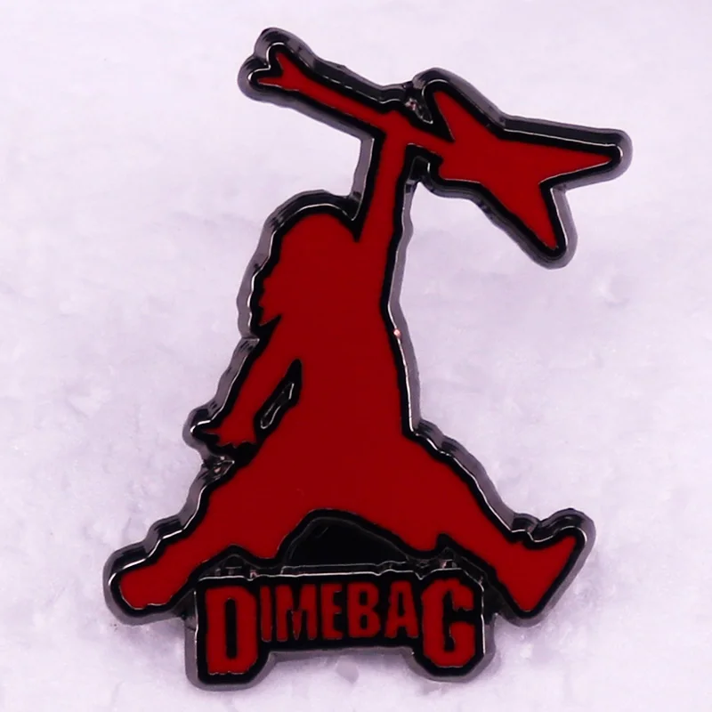 American Musician Guitarist Enamel Pin Brooch Jewelry Backpack Decorate