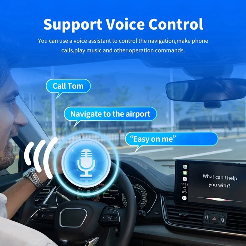 Проводной и беспроводной адаптер Carplay и Android Auto 2-в-1, Bluetooth, Wi-Fi