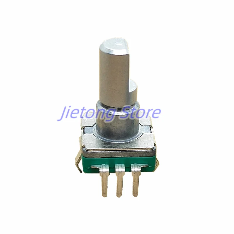 2pcs EC11 Encoder With Push Button Potentiometer 30 Position Rotary Encoder Code Switch 5pin Plug-in Type 15mm Half Shaft