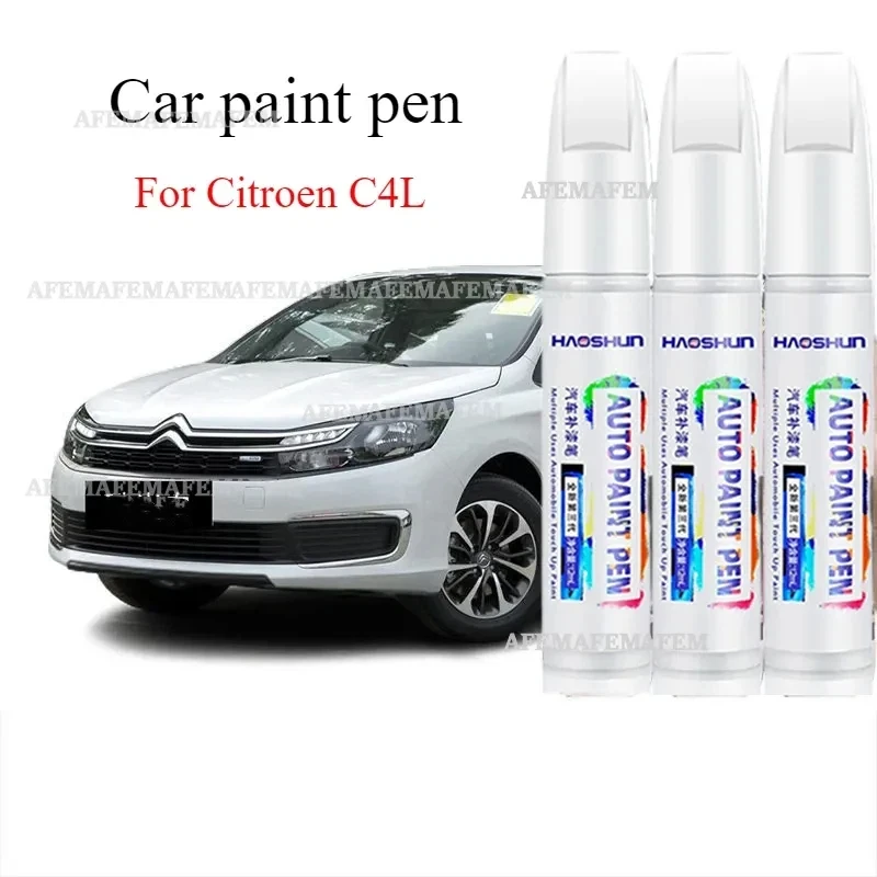 Car Paint Pen Pearlescent white original  surface scratch repair artifact anti-rust paint For Citroen C4L Special