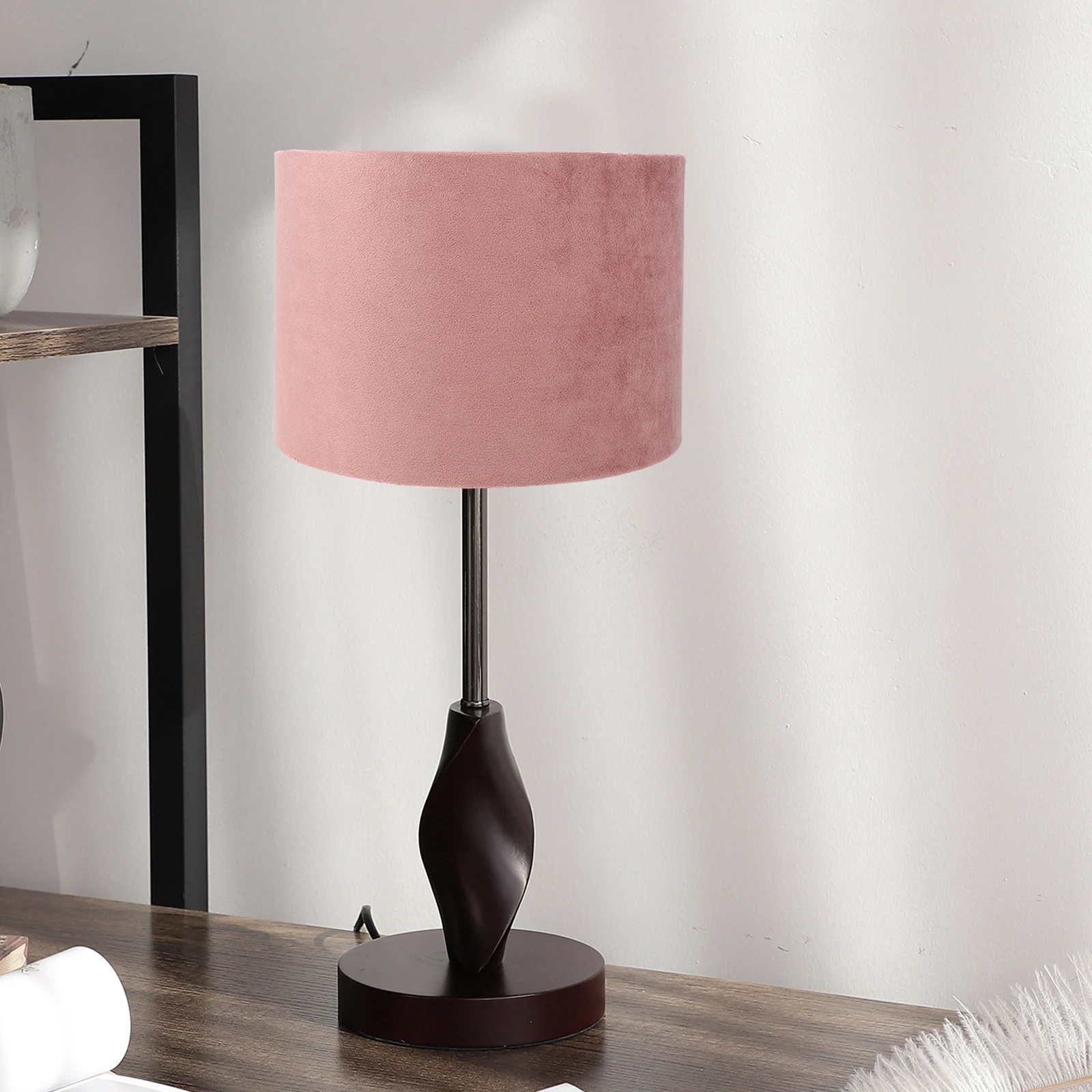 

Velvet Lampshade Tassel Ch eliers Shaped Light Cover for Bedroom Living Room Home Decor Table Lamp Accessories