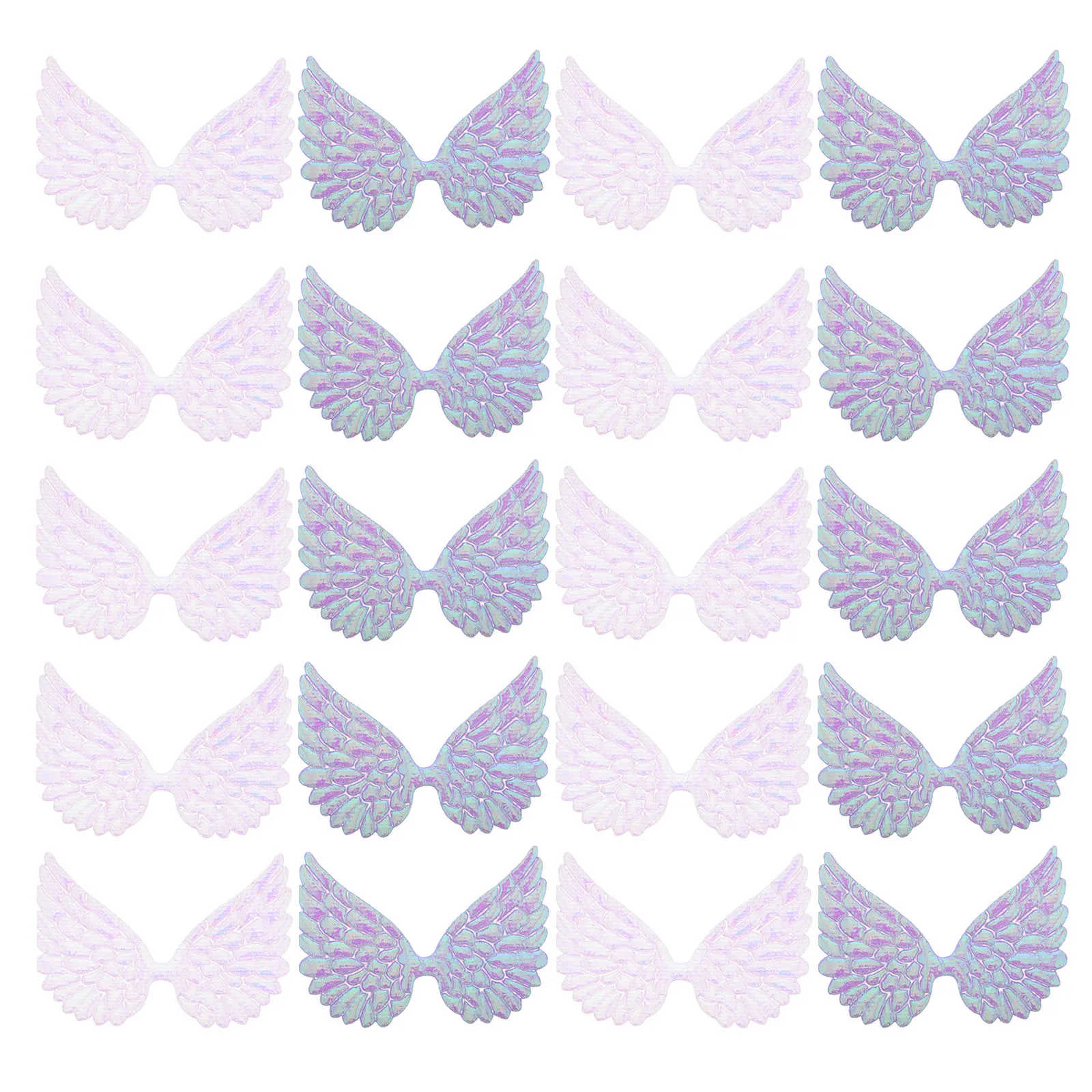 

20Pcs Mini Wing Charm Cute Decorative Accessory for Fairy Garden Car Dashboard Desk Home Office Outdoor Yard Decoration Plastic