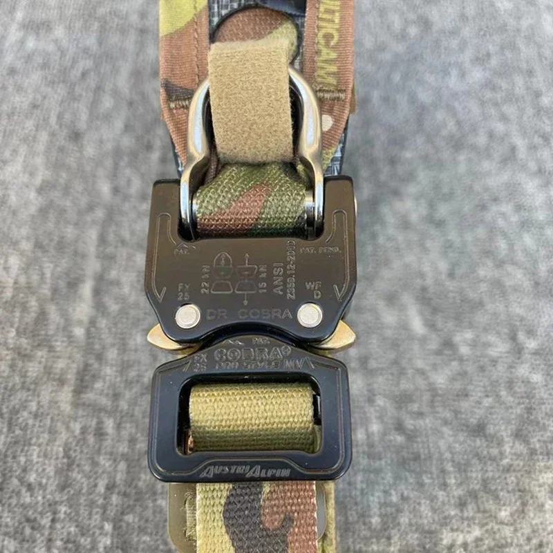 DulBelt-Ceinture de combat Airsoft Multicam pour homme, équipement de chasse à dégagement rapide, tir, Molle, 2 pouces