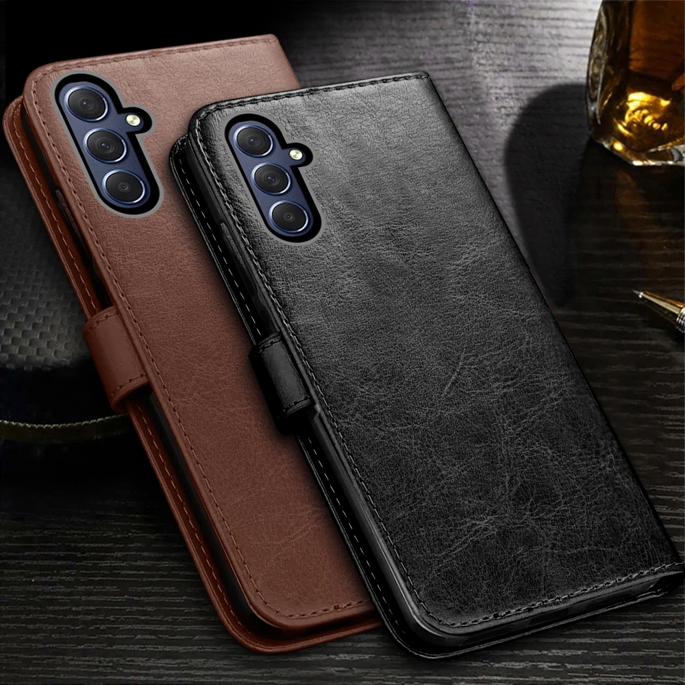 Built-in Card Slot Wallet Flip Leather Case For Samsung A15 4G Magnetic Book Stand Coque On Samung A 15 25 35 A25 A25 A35 A55 5G