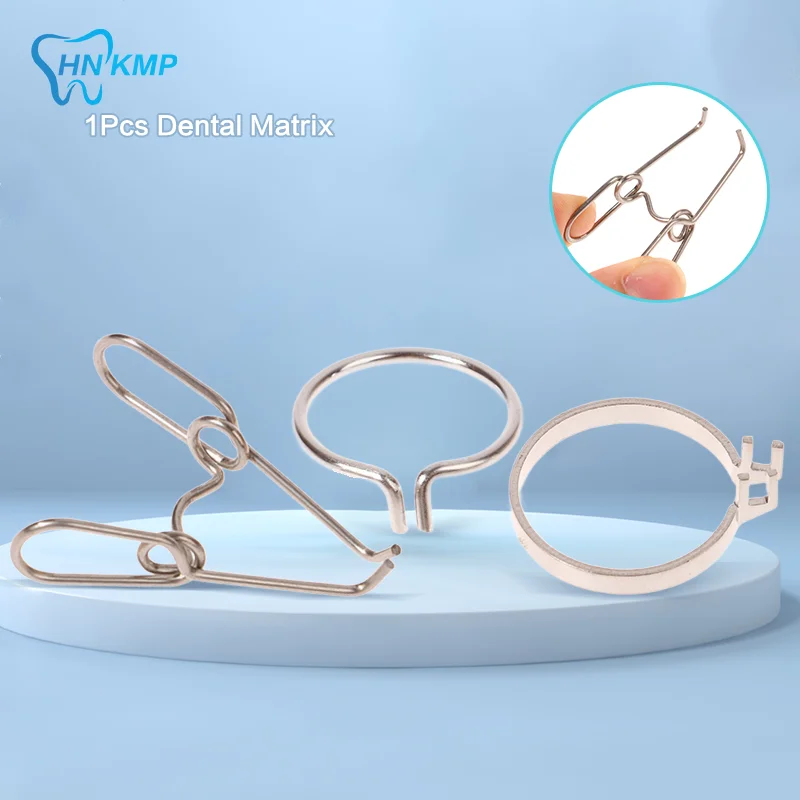

1pcs Dental Matrix Sectional Contoured Metal Matrices for Teeth Replacement Dentist Matrix Ring