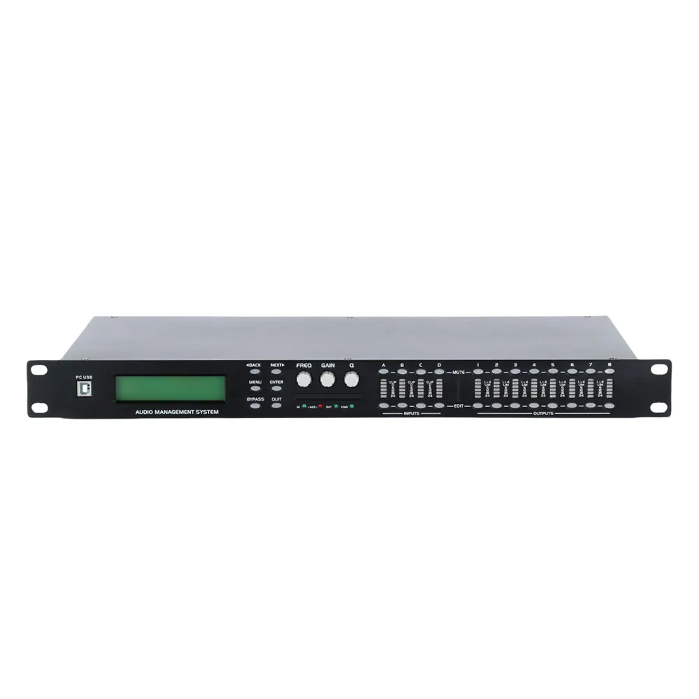 Rack Mount Professional DSP Processor Stage Engineering Fixed Installation Sound Device