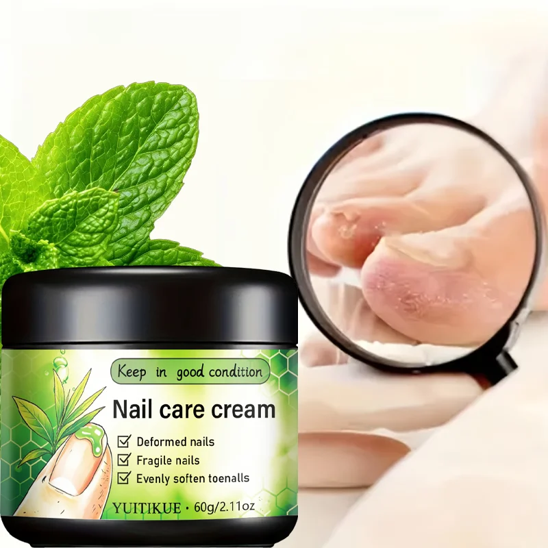 Green Tea Extract Nail Repair Cream 60g Nourish Dry Cuticles Improve Uneven Nails Restore Smooth Glossy Fingernail Toenail