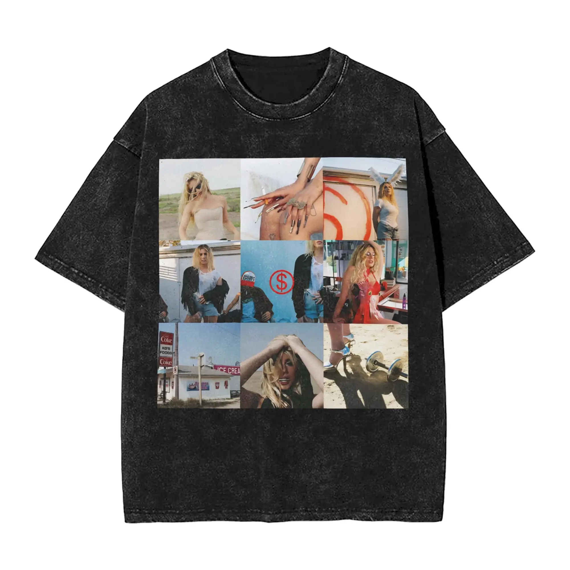 Slayyyter Worst Girl in America Singer Washed T Shirts Streetwear Hip Hop Vintage T-Shirts  Tees 100% Cotton Oversize Printed