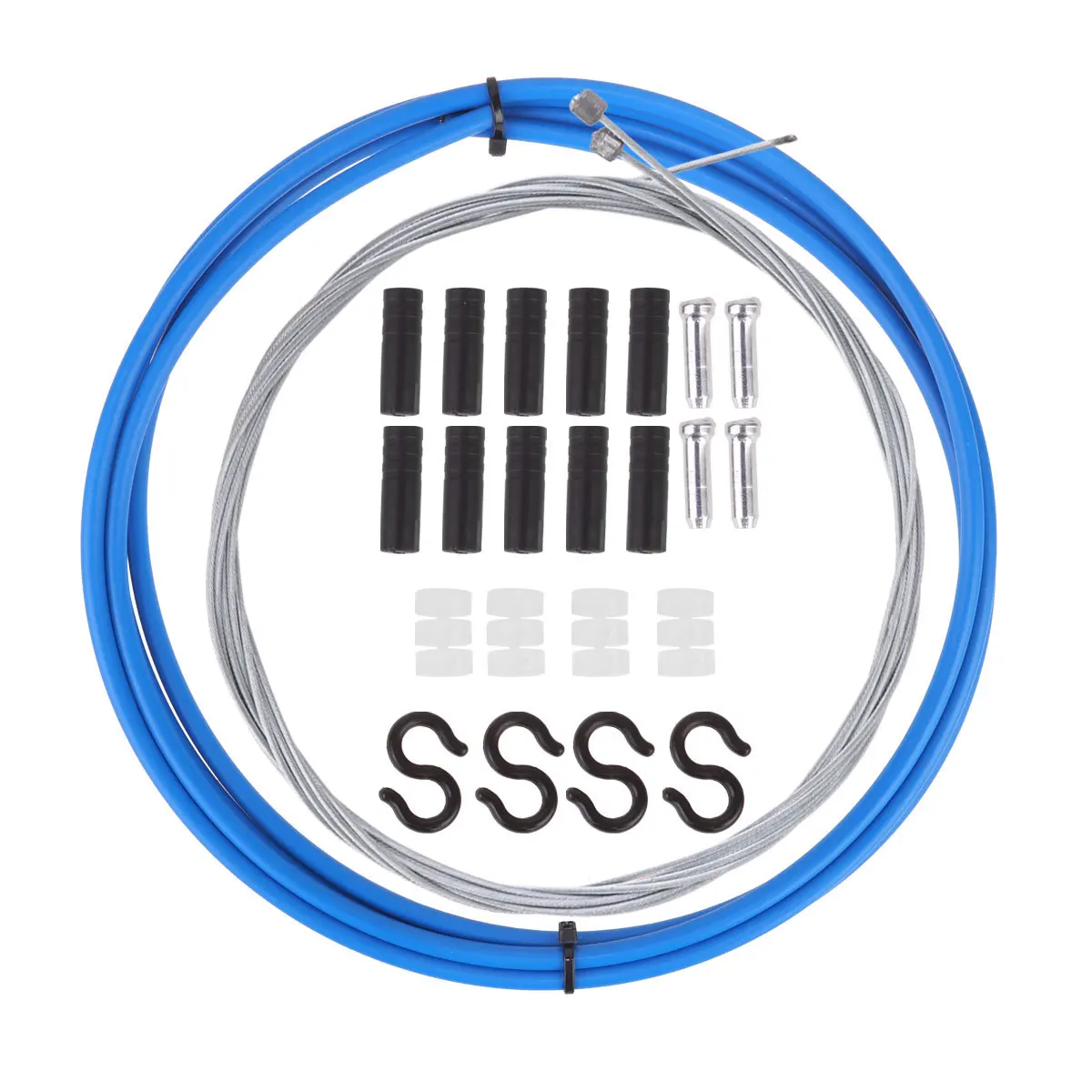 1 مجموعة 1 مجموعة كابل عدة ل الطريق دراجة هوائية جبلية الأزرق Derailleur خط Derailleur كابل الدراجات الفرامل تحويل سلك الفرامل #6