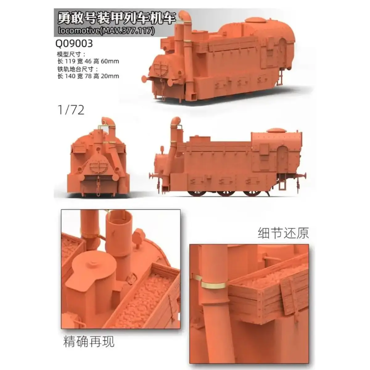 القطار المدرع البولندي P.P.2 «Smialy» قاطرة أطقم منمذجة QW Q09003 1/72 #2